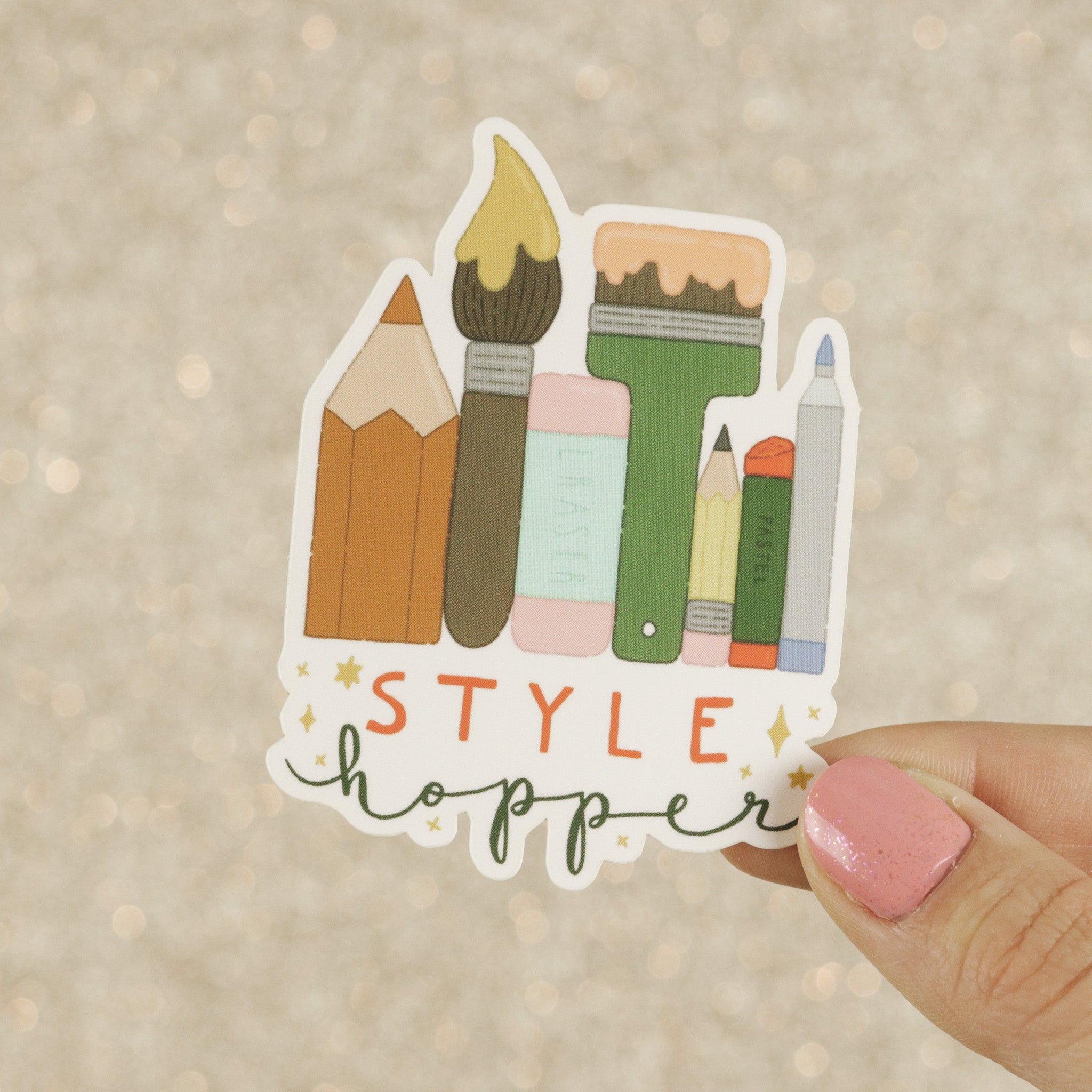 Style Hopper - Matte Vinyl Sticker – Mira Byler, LLC