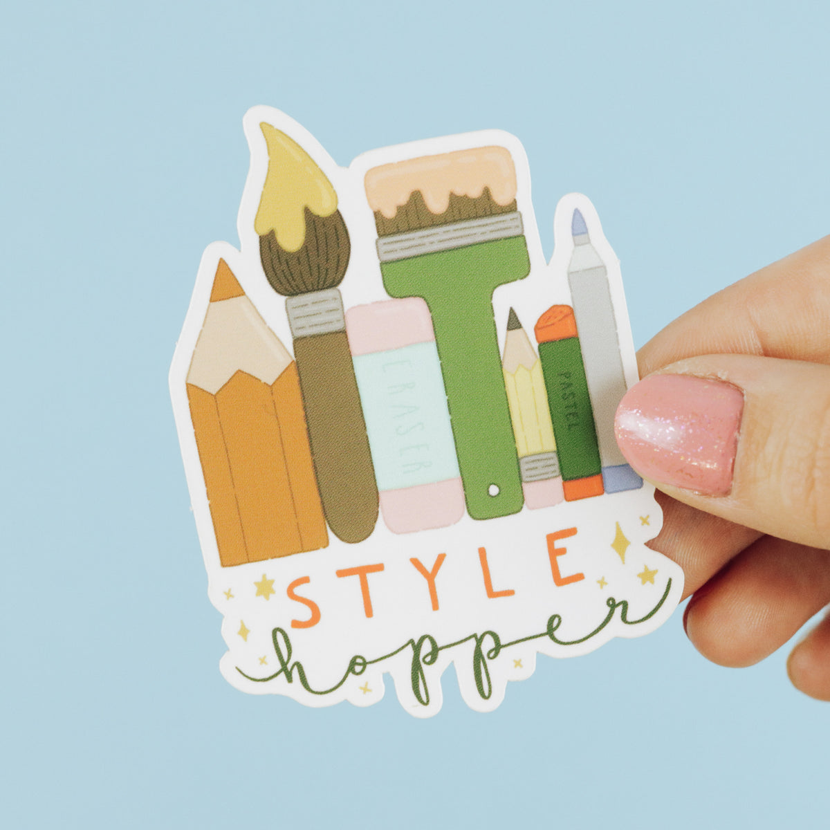 Style Hopper - Matte Vinyl Sticker – Mira Byler, LLC